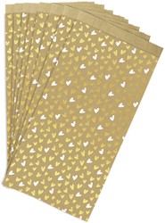 Cadeauzak Clairefontaine 16x30x5 kraft harten 50st 50 Stuk