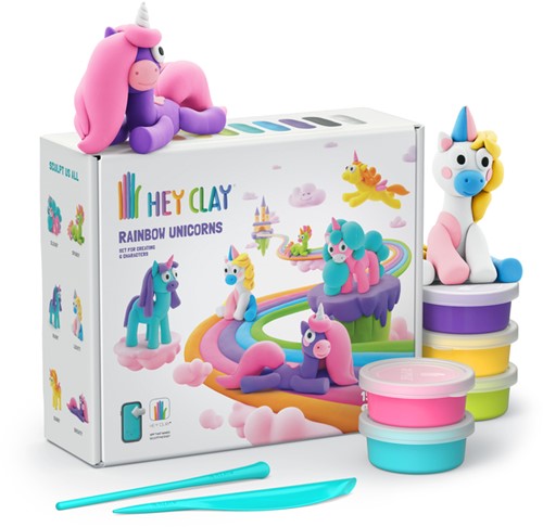 Klei Hey Clay eenhoorn set 15 delen 17 Blik