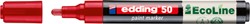Paintmarker edding 50 Eco waterbasis 2-3mm rood 1 Stuk