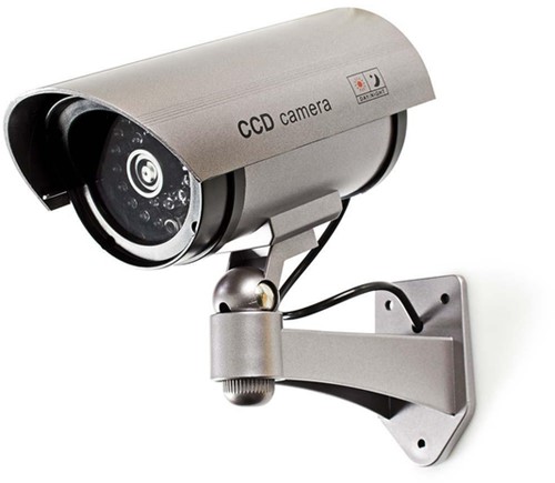 Dummy beveiligingscamera Nedis buiten grijs 1 Stuk-2