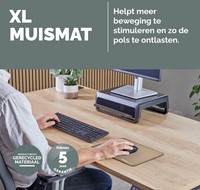Muismat Fellowes Breyta XL zand 1 Stuk-2