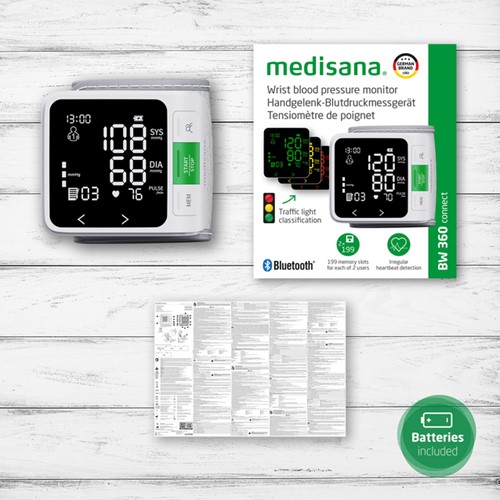 Polsbloeddrukmeter Medisana Connect BW 360 1 Stuk-2