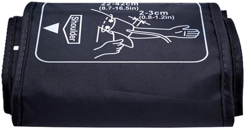 Bloeddrukmeter Inventum bovenarm 22-42cm zwart wit 1 Stuk-1