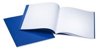 TEKENCAHIER BLAUW MET TUSSENVEL 24X32CM  16VEL/32BLZ 29.5X22CM  1 Stuk