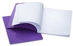 TEKENCAHIER PAARS MET TUSSENVEL 24X32CM  16VEL/32BLZ 29.5X22CM  1 Stuk
