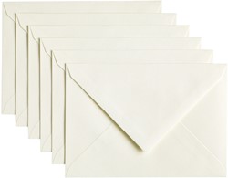 Envelop Papicolor C6 114x162mm anjerwit 6 Stuk