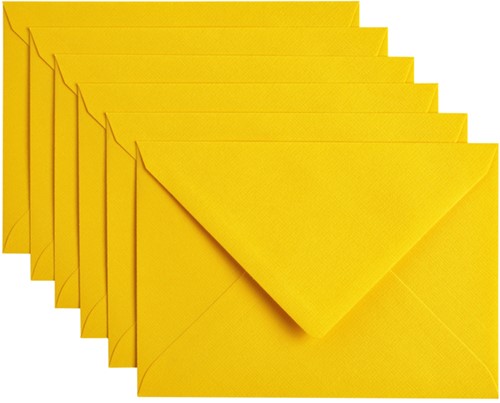 Envelop Papicolor C6 114x162mm dottergeel 6 Stuk