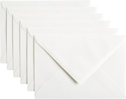 Envelop Papicolor C6 114x162mm hagelwit 6 Stuk