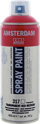 Amsterdam spray paint 400 ml transparant rood middel 317 1 Bus