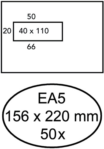 Envelop Hermes venster EA5 vl zk 80gr 50st 50 Stuk