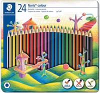 KLEURPOTLODEN STAEDTLER 185M24 BLIK 24 KLEUREN 1 Stuk