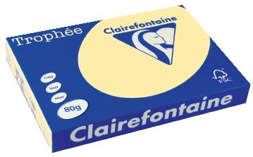 CLAIREFONTAINE TROPHEE A3 80 GRAMS KANARIEGEEL 500 Vel