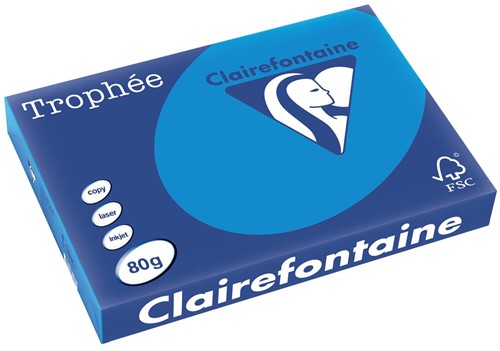 CLAIREFONTAINE TROPHEE A3 80 GRAMS DIEPBLAUW 500 Vel