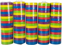 Serpentine rollen bonte kleuren. 1 krimp a 5 rollen