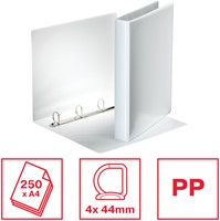 Ringband Esselte A4 4-rings 25mm D-Mechaniek Panorama Wit 1 Stuk-1