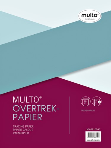 Interieur Multo 23-gaats overtrekpapier 40gr 50v 50 Vel