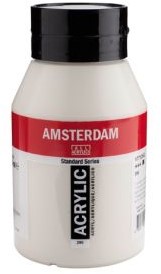 AMSTERDAM ACRYL 1000 ML 290 TITAANBUFF DONKER 1 Stuk