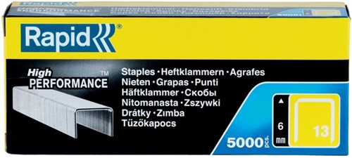 Nieten Rapid 13/6 gegalv 5000st 5000 Stuk