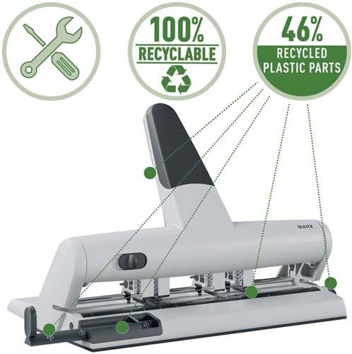 Perforator Leitz 5114 AKTO variabele multi zilver 1 Stuk-1