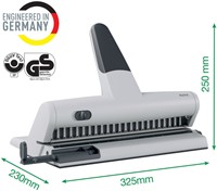 Perforator Leitz 5115 heavy duty 23 gaats zilver 1 Stuk-2