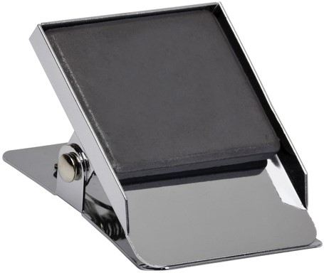 Papierklem MAUL magnetisch vierkant 40mm zilver 1 Stuk-2