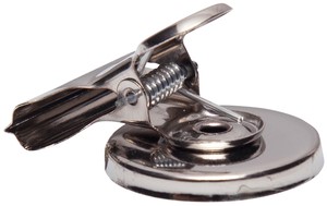 Papierklem MAUL Bulldog magneet 30mm zilver 2st 2 Stuk-3