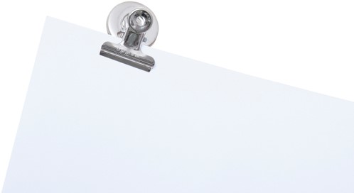 Papierklem MAUL Bulldog magneet 30mm zilver 2st 2 Stuk-3
