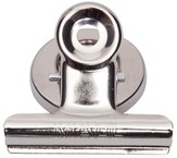 Papierklem MAUL Bulldog magneet 40mm zilver 2st 2 Stuk