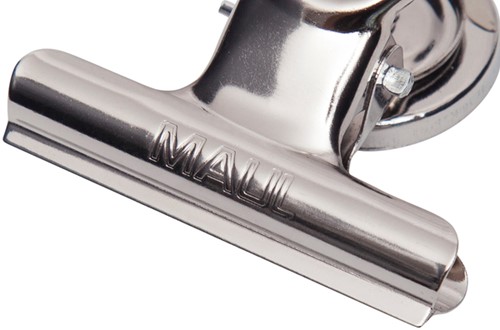 Papierklem MAUL Bulldog magneet 52mm zilver 2st 2 Stuk-1