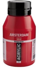 AMSTERDAM ACRYL 1000 ML 318 KARMIJN 1 Stuk