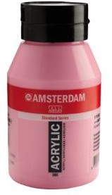AMSTERDAM ACRYL 1000 ML 385 QUINACRIDONEROSE LICHT 1 Stuk