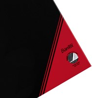 Notitieboek Bantex zwart/rood A4 lijn 70gr 96vel 1 Stuk-2