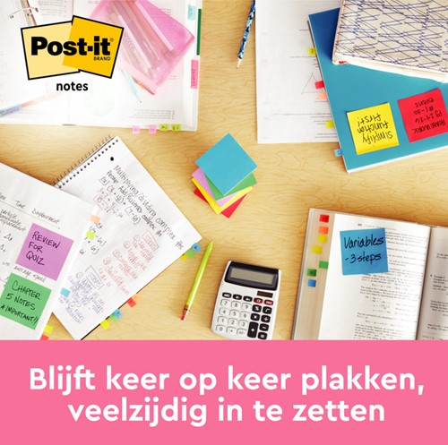 Memoblok Post-it 654 76x76mm neon groen 100 Vel-2