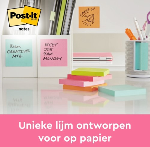 Memoblok Post-it 655 76x127mm neon geel 100 Vel-2