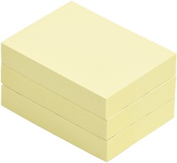 Memoblok Quantore 40x50mm Sticky Geel  3 Stuk