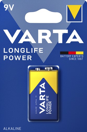 BATTERIJ VARTA 9V 1 Stuk