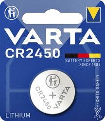 Batterij VARTA knoopcel CR2450 Lithium 1 Stuk