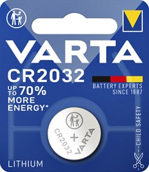 BATTERIJ VARTA CR2032 LITHIUM 1ST 1 stuk