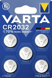 BATTERIJ VARTA CR2032 3V LITHIUM 5 Stuks