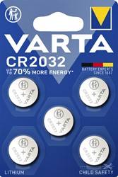 Batterij VARTA knoopcel CR2032 Lithium 5 Stuk