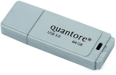 Usb-stick Quantore Fd 64gb 3.0 zilver 1 Stuk