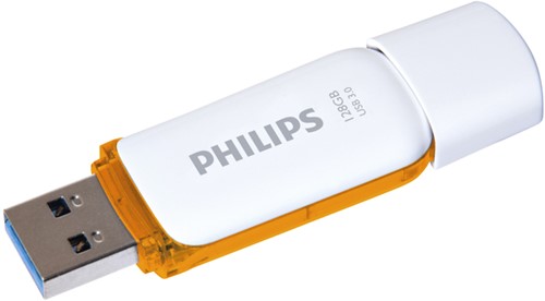 USB-STICK PHILIPS SNOW KEY 128GB 3.0 ORANJE 1 Stuk