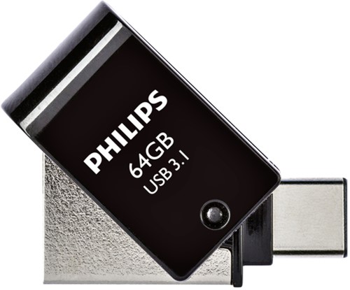 USB-STICK PHILIPS 3.1 USB-C 2-in-1 64GB 1 Stuk