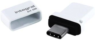 USB-STICK INTEGRAL 64GB USB C+USB 3.1 FUSION DUAL 1 Stuk