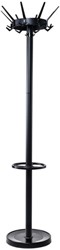 Kapstok MAUL Caligo stnd 175cm 32 haken zw RAL9004 1 Stuk