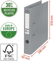 Ordner Esselte No.1 VIVIDA 50mm recy PP folie gn 1 Stuk-3