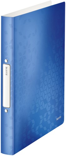 Ringband Leitz WOW A4 2-rings O-mech 25mm PP blauw 1 Stuk
