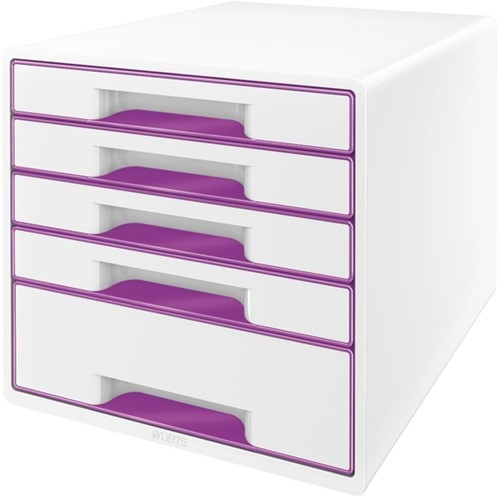 Ladenbox Leitz WOW laden wit/paars 1 Stuk