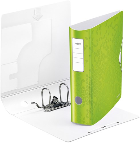 Ordner Leitz WOW active 180° 80mm PP A4 groen 1 Stuk