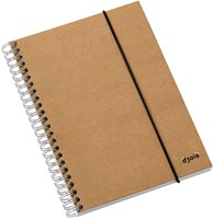 Notitieboek Kraft Line A5 140blz spiraal lijn 1 Stuk